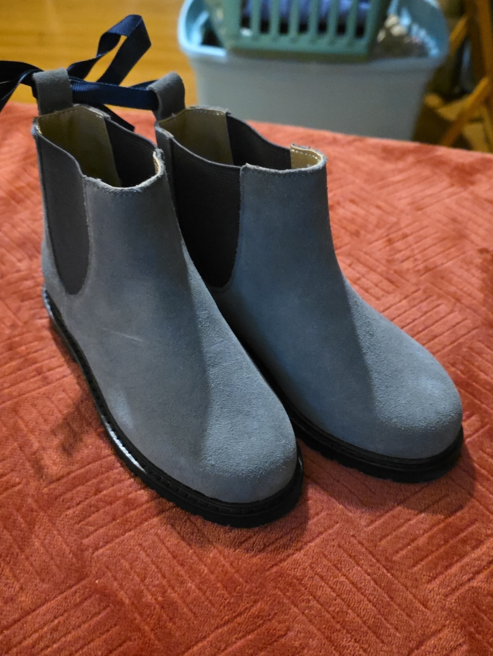 Janie and Jack Brown and Yellow Kids Slip-On Shoe